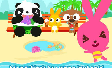 泡泡兔夏日海滩游戏截图1