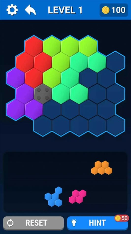 六角拼图块游戏安卓版截图1