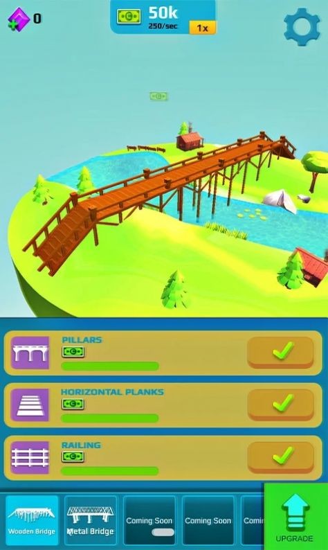 空闲桥梁设计游戏截图3