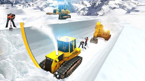雪山挖掘机模拟器截图3