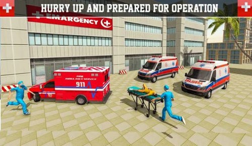 紧急救护车救援驾驶模拟器截图3