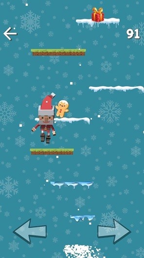 像素圣诞老人跳高高游戏截图2