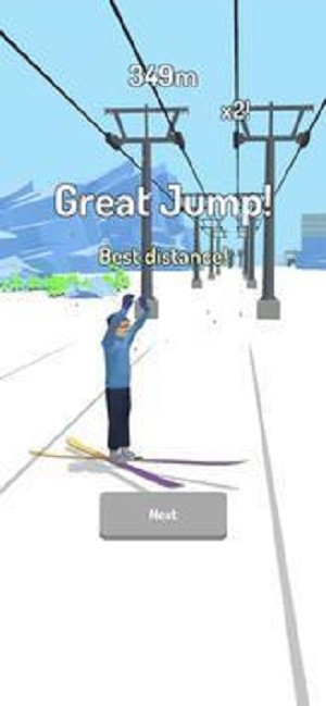 滑雪跳跃3D游戏截图1