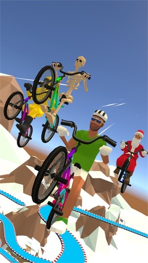 自行车特技冬季游戏截图1