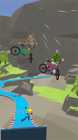 自行车特技冬季游戏截图2