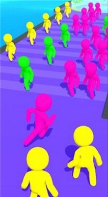 彩色跑步人群截图2