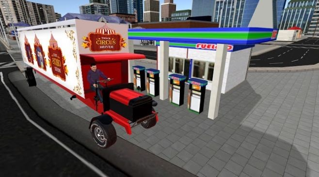 马戏团卡车司机城市接送模拟器截图1