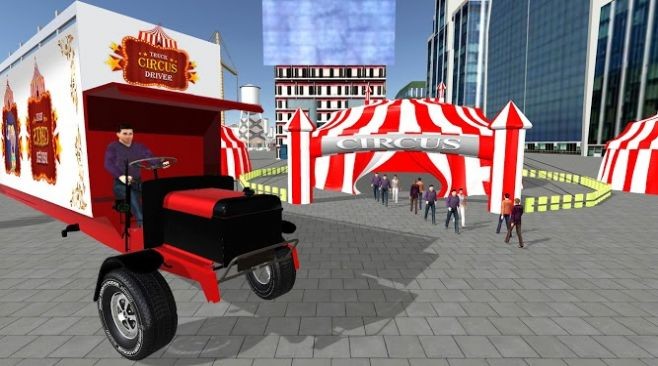 马戏团卡车司机城市接送模拟器截图2