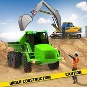挖掘机施工建设模拟