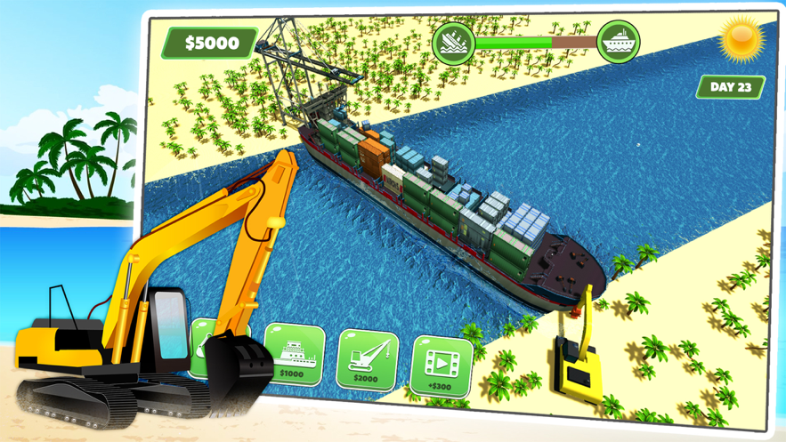 卡住的船划船游戏2D截图3