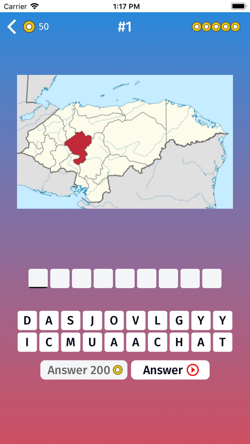 洪都拉斯地图测验截图2