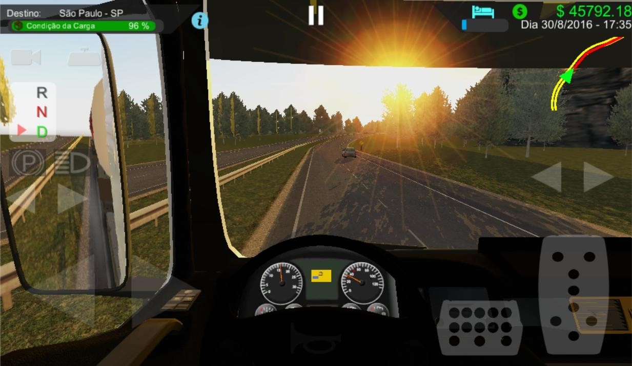 大卡车道路模拟驾驶截图1