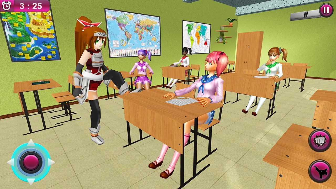 动漫女生高中校园(anime girl high school simulator)截图1