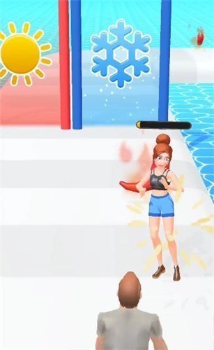 冰火女孩(hot run 3d)小游戏截图2