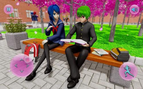 动漫校园女孩模拟器(anime school life sim)截图1