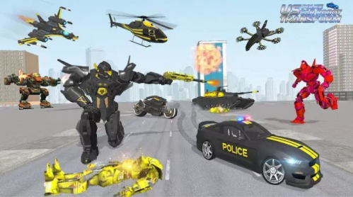 美国警用机器人汽车大战2