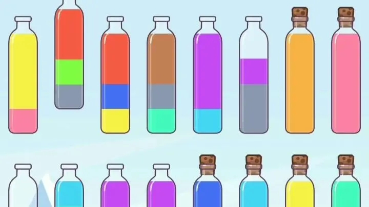 颜色拼接瓶子游戏