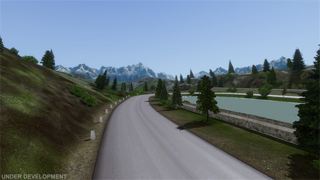 欧洲卡车模拟器3山路地图版截图3